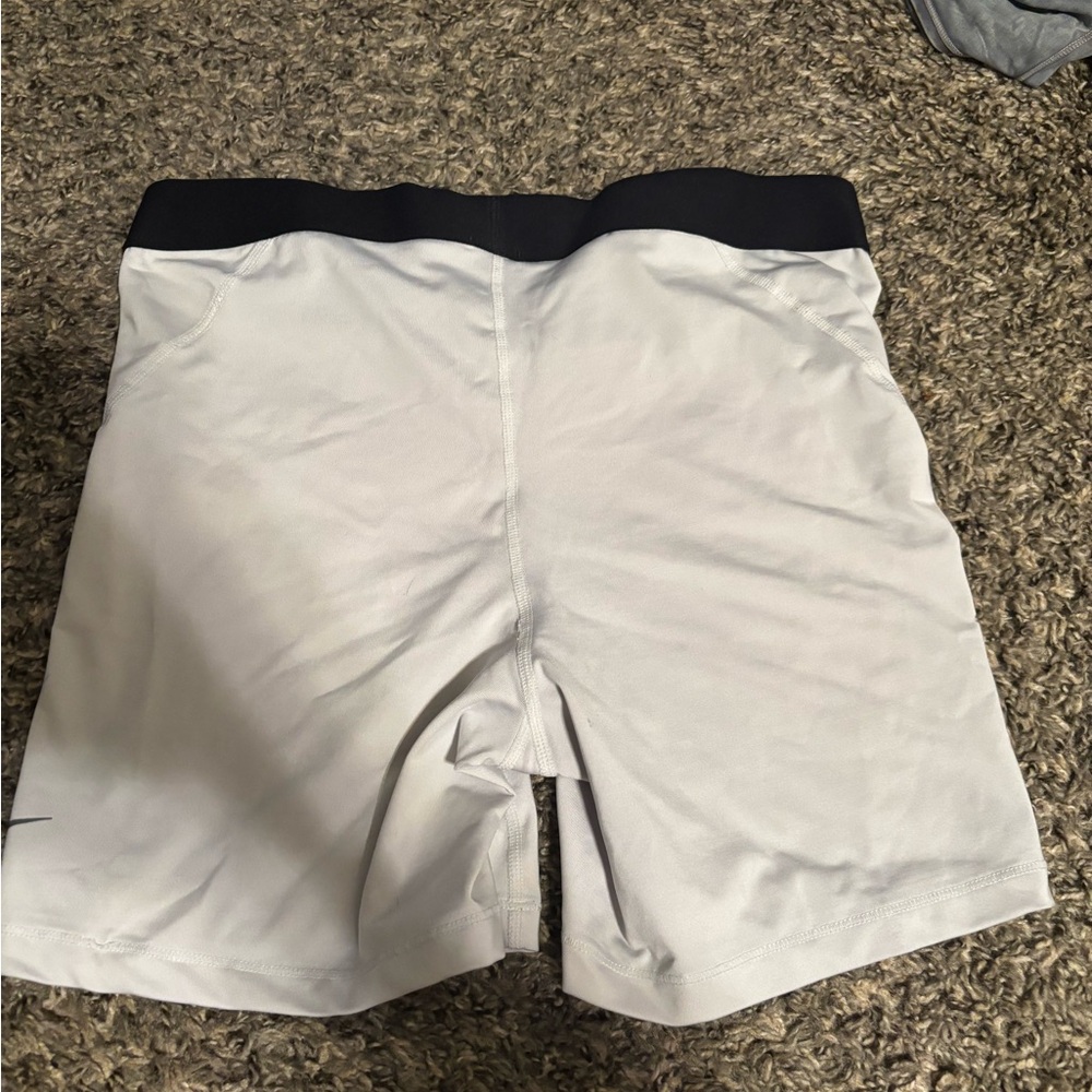 Nike White Athletic spandex